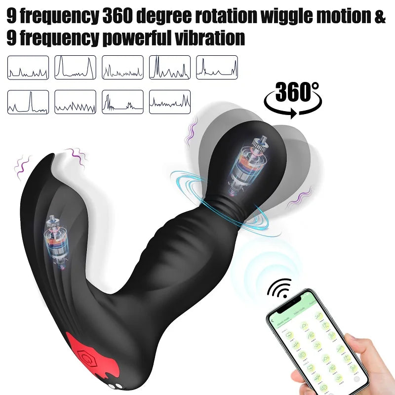 DeepDrive Anal Stimulator – Thrusting Motion, 7 Vibration Modes & Remote/App Control