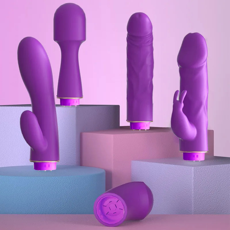 Luxury 4-in-1 Pleasure Quartet Intimate Kit – Vibration, Suction, Dual Stimulation & Massage