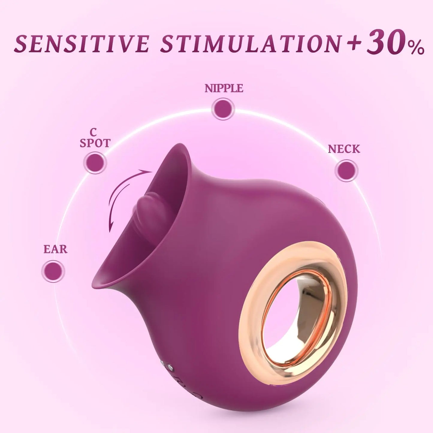 Licking Tongue Clitoral Stimulator – Luxury Vib Massager, Discreet & USB