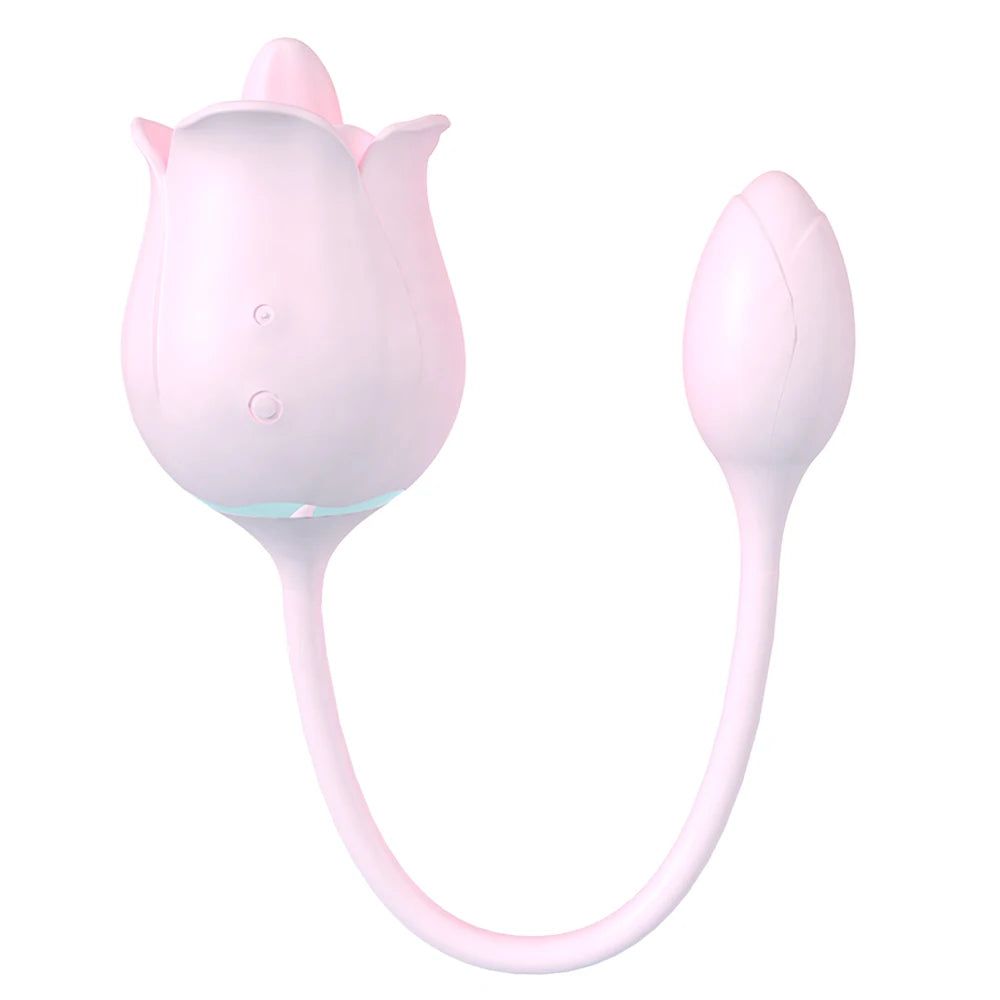 Bloom Kiss – Rose-Shaped Clitoral Suction & Vib Massager, Discreet & Portable