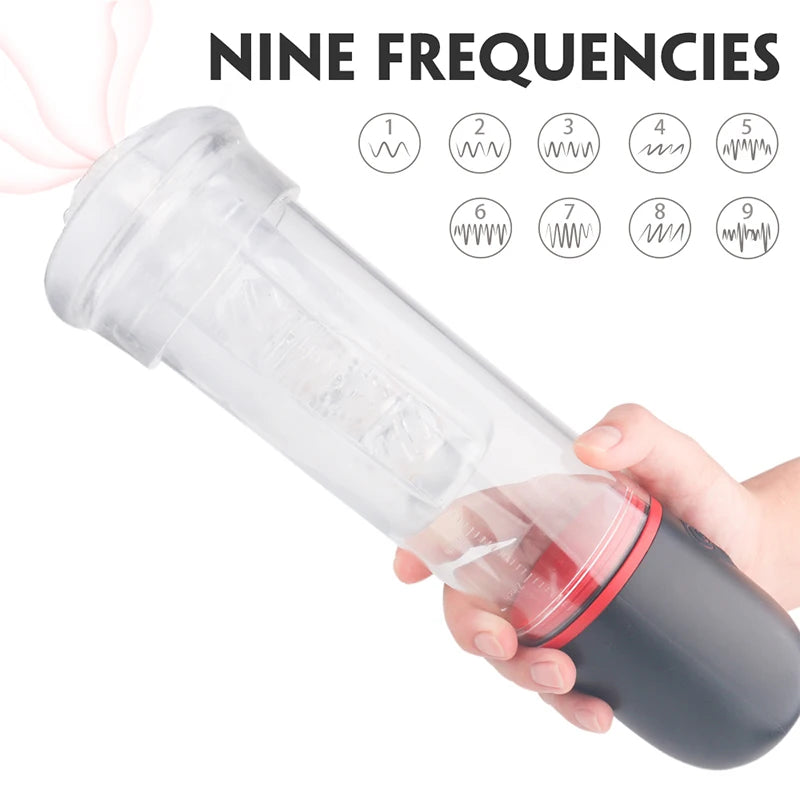 Electric Pump Masturbator with Suction & Vibration – Dual Stimulation, Hands-Free Pleasure