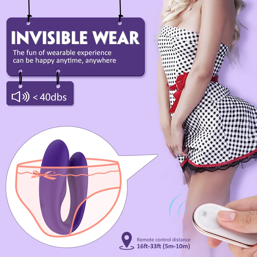 Couples Wearable Panty Massager with Remote Control
