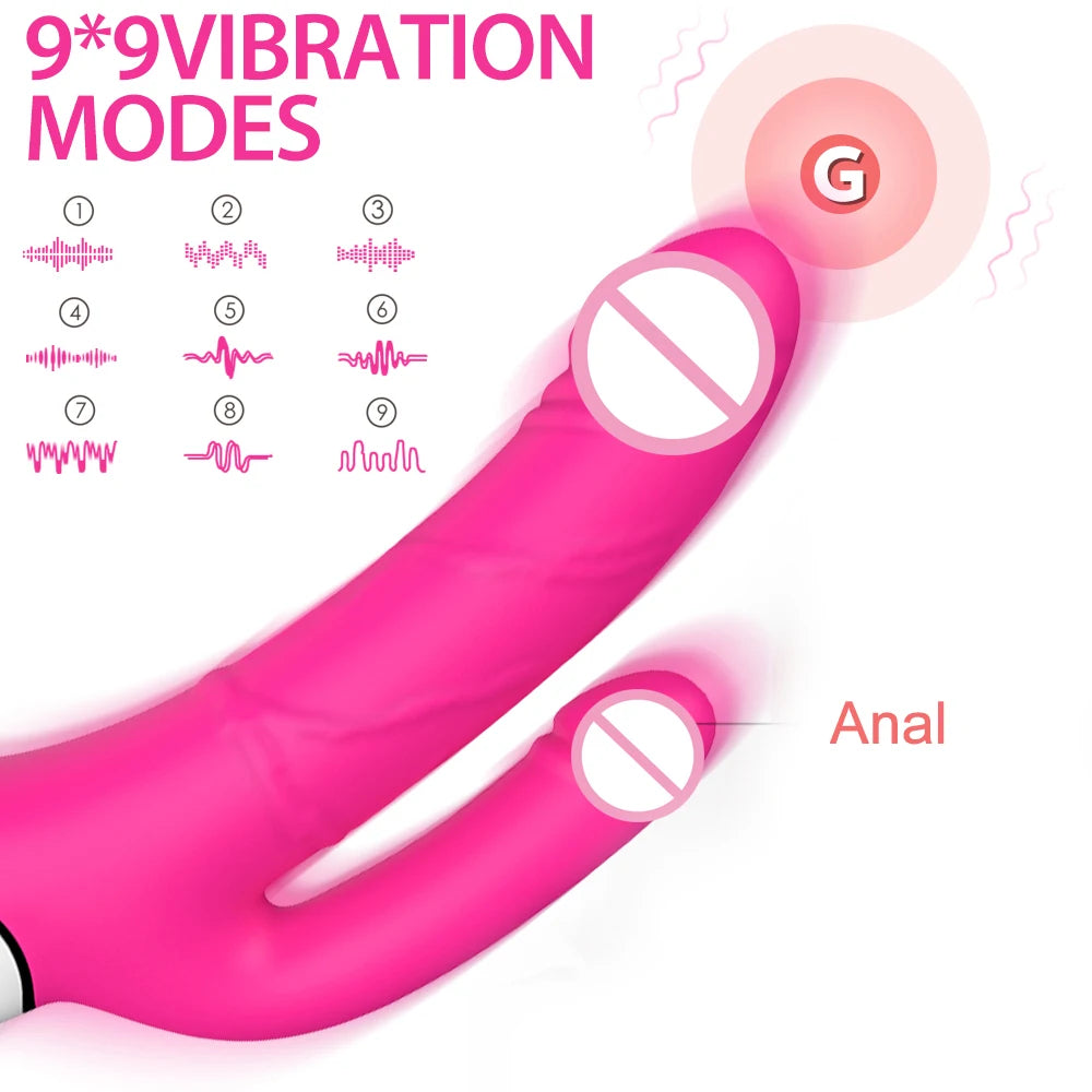 Compact VIB & Massager with 81 Pleasure Combinations, USB Rechargeable & Waterproof