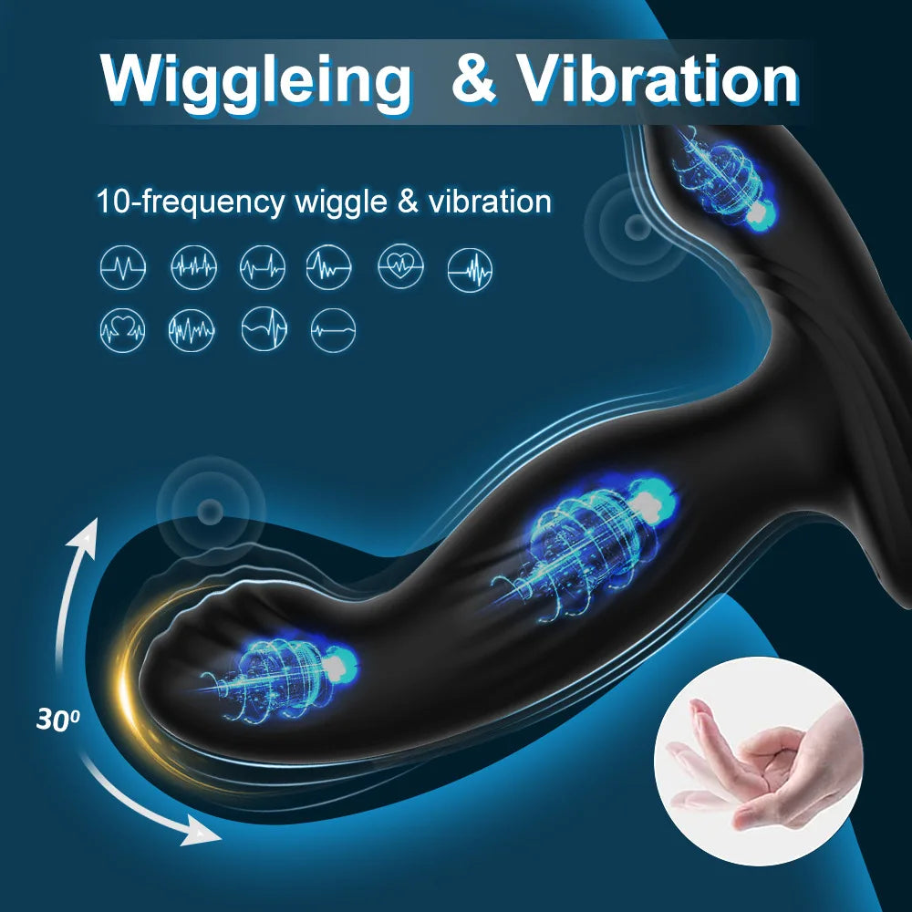 HeatWave – Heated Prostate Stimulator with Wiggling Motion & Ergonomic Curve