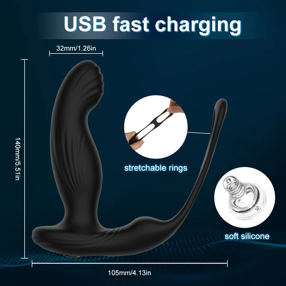 HeatWave – Heated Prostate Stimulator with Wiggling Motion & Ergonomic Curve