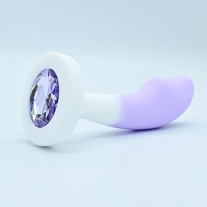 CrystalGlow™ – Luxury Silicone Plug Adorned with Crystal Base