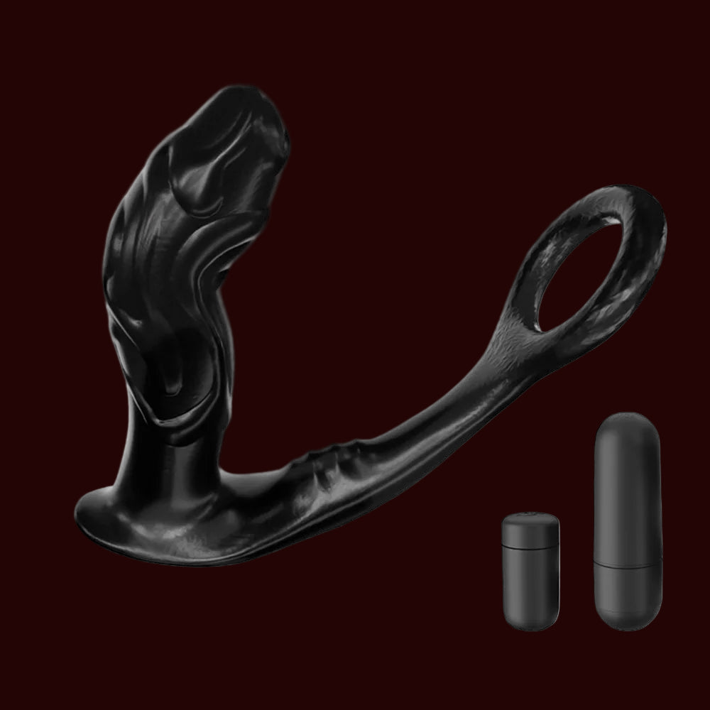 Prostate Massager with Delay Ring – Precision Prostate Play, Endurance Support & Body-Safe Design