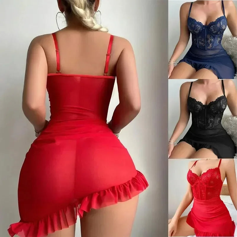 Enchanted Whispers Lingerie Set | Ethereal Elegance & Seductive Detail | Íntima Conexão