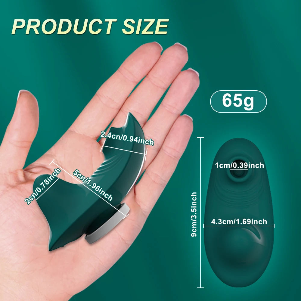 Portable Intimate Suction Vib Massager with App Control – Discreet & USB