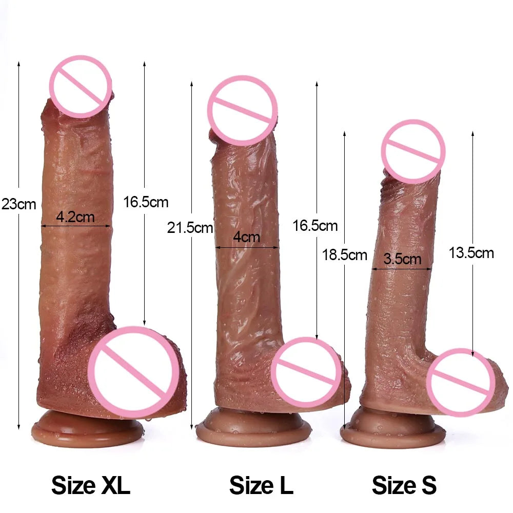 π Titan Touch β Realistic Silicone Foreskin Dildo with Suction Base