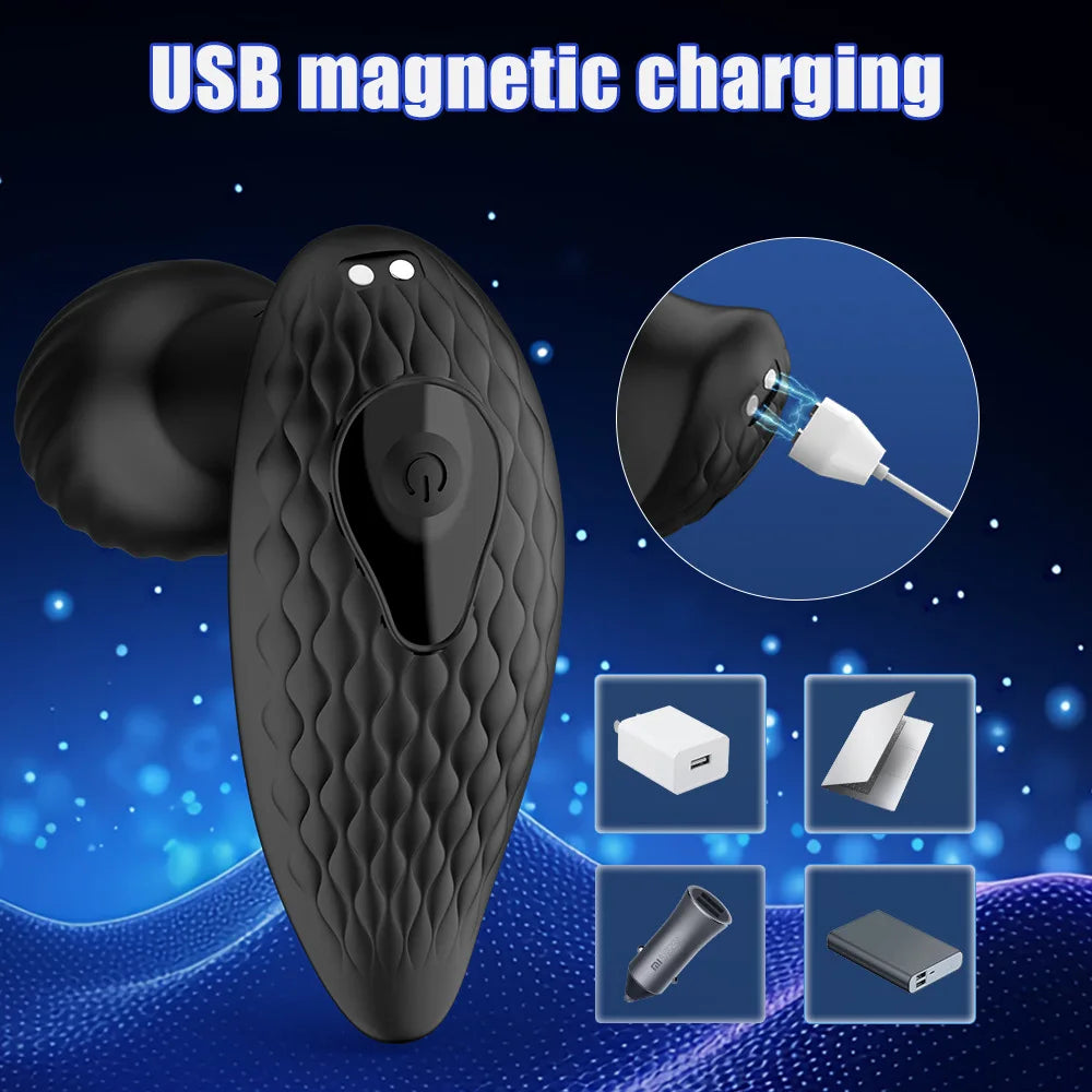 Rear Pleasure Vib Massager – 9 Pulsating Modes, Ergonomic &amp; Discreet