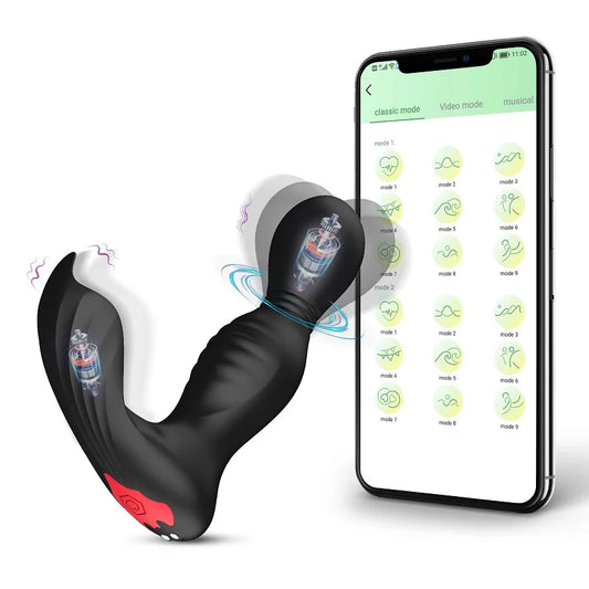 DeepDrive Anal Stimulator – Thrusting Motion, 7 Vibration Modes &amp; Remote/App Control