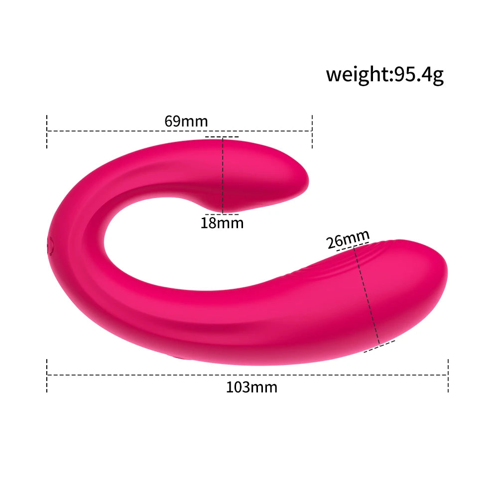 Dual-Delight Invisible Wearable Vib Massager with Remote Control