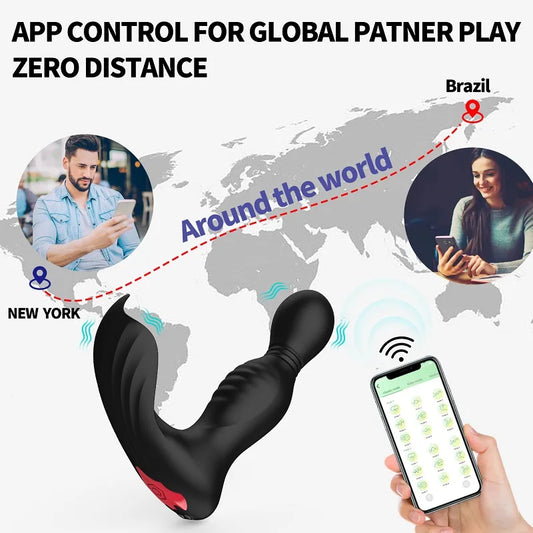 DeepDrive Anal Stimulator – Thrusting Motion, 7 Vibration Modes &amp; Remote/App Control