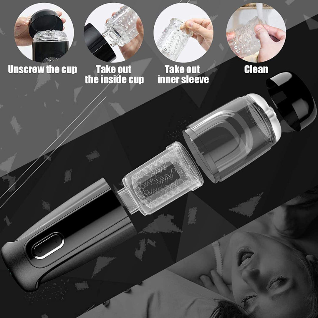 S-Hande Electric Masturbation Cup – Suction + Erotic Voice Experience | Íntima Conexão