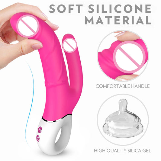 Compact VIB &amp; Massager with 81 Pleasure Combinations, USB Rechargeable &amp; Waterproof