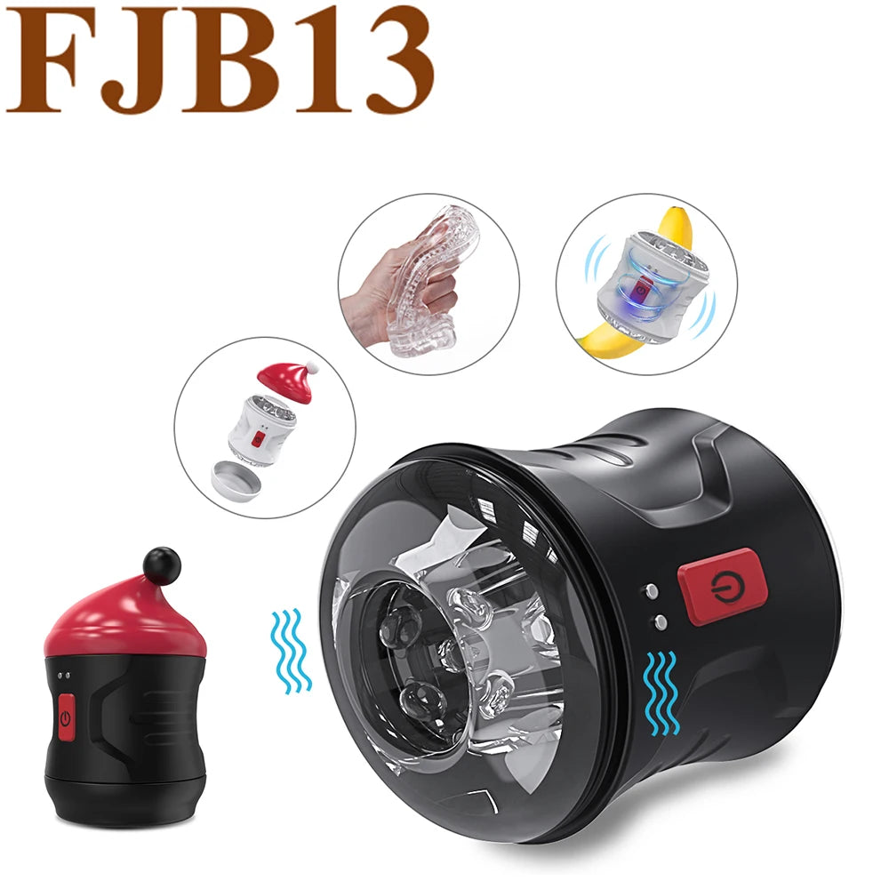 Automatic Male Masturbator with Suction &amp; Thrusting – 7 Modes, Hands-Free Pleasure  Descrição