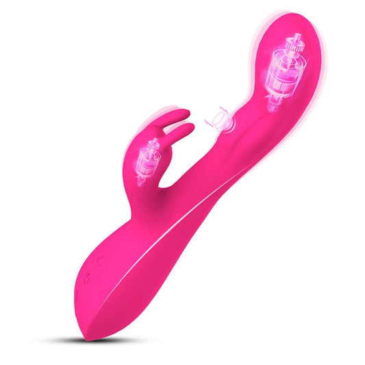 Luxury G-Spot Wand Vib Massager – Suction, Licking & Tapping, 10 Modes