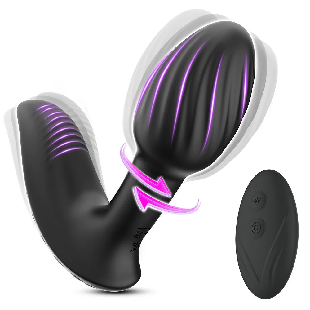 Rear Pleasure Vib Massager – 9 Pulsating Modes, Ergonomic &amp; Discreet