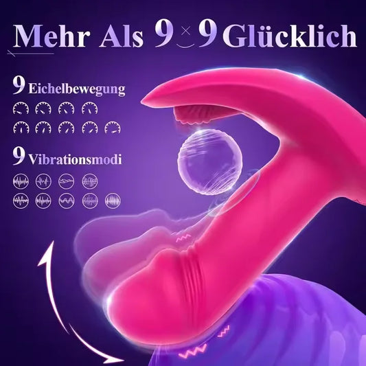 Compact USB Intimate Massager – 9×9 Vibration Modes, Portable & Discreet