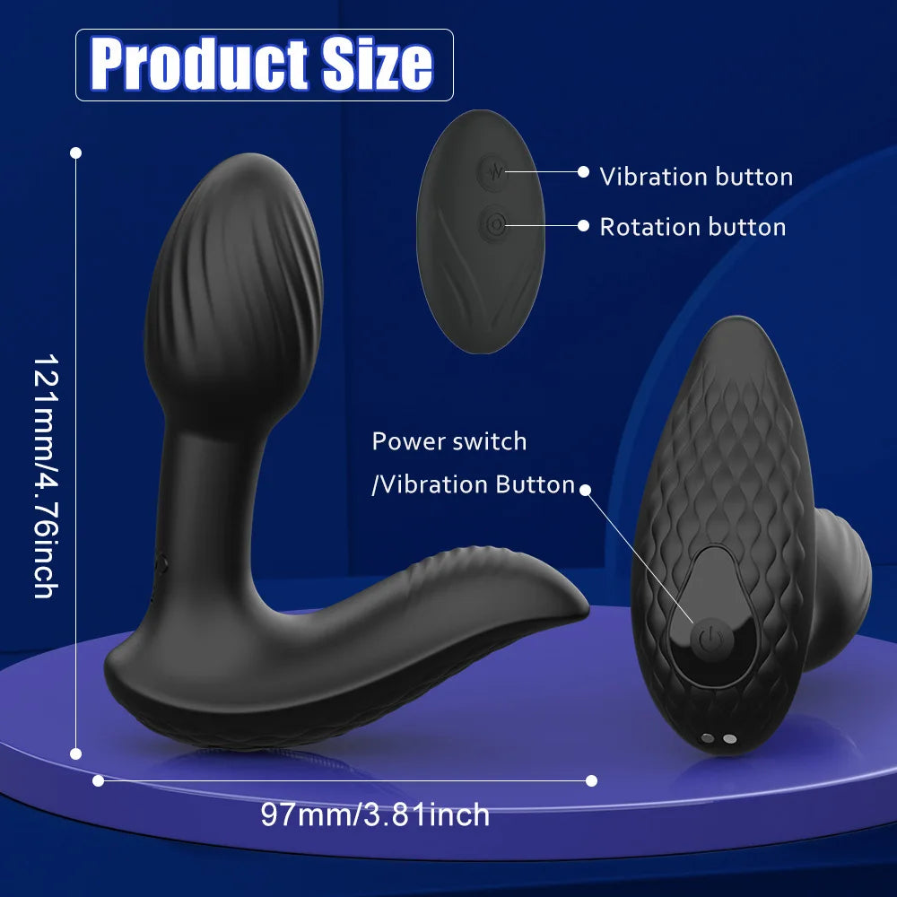 Rear Pleasure Vib Massager – 9 Pulsating Modes, Ergonomic &amp; Discreet