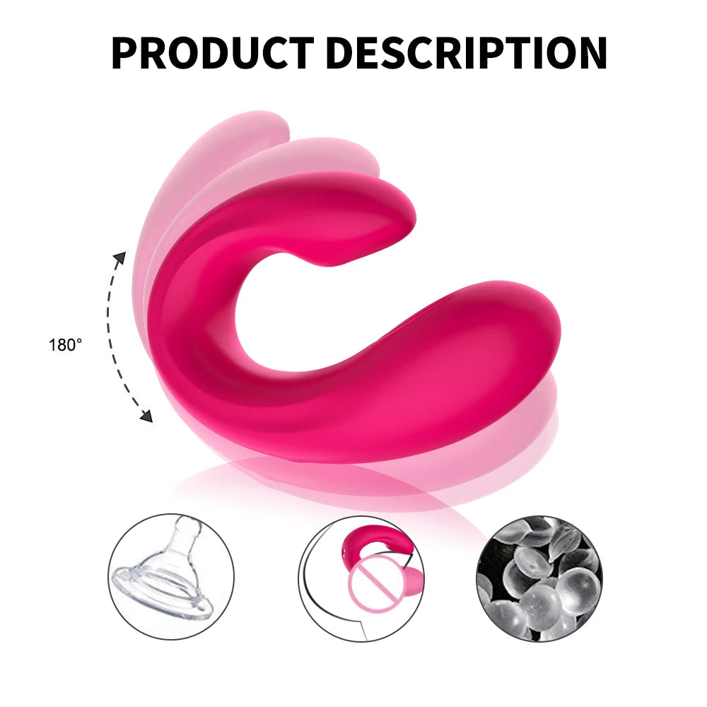 Dual-Delight Invisible Wearable Vib Massager with Remote Control