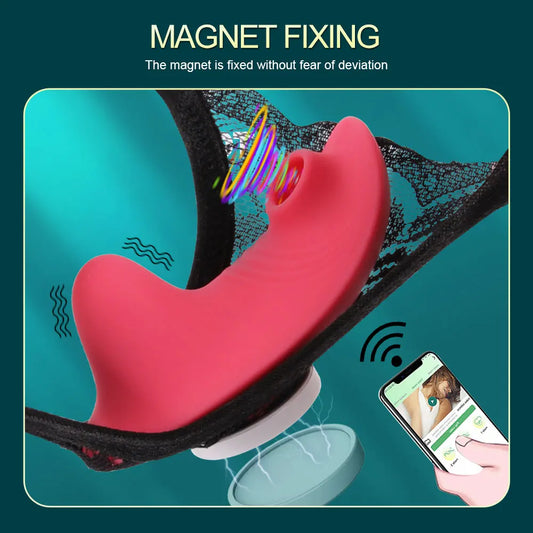 Portable Intimate Suction Vib Massager with App Control – Discreet & USB