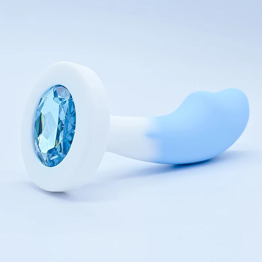 CrystalGlow™ – Luxury Silicone Plug Adorned with Crystal Base